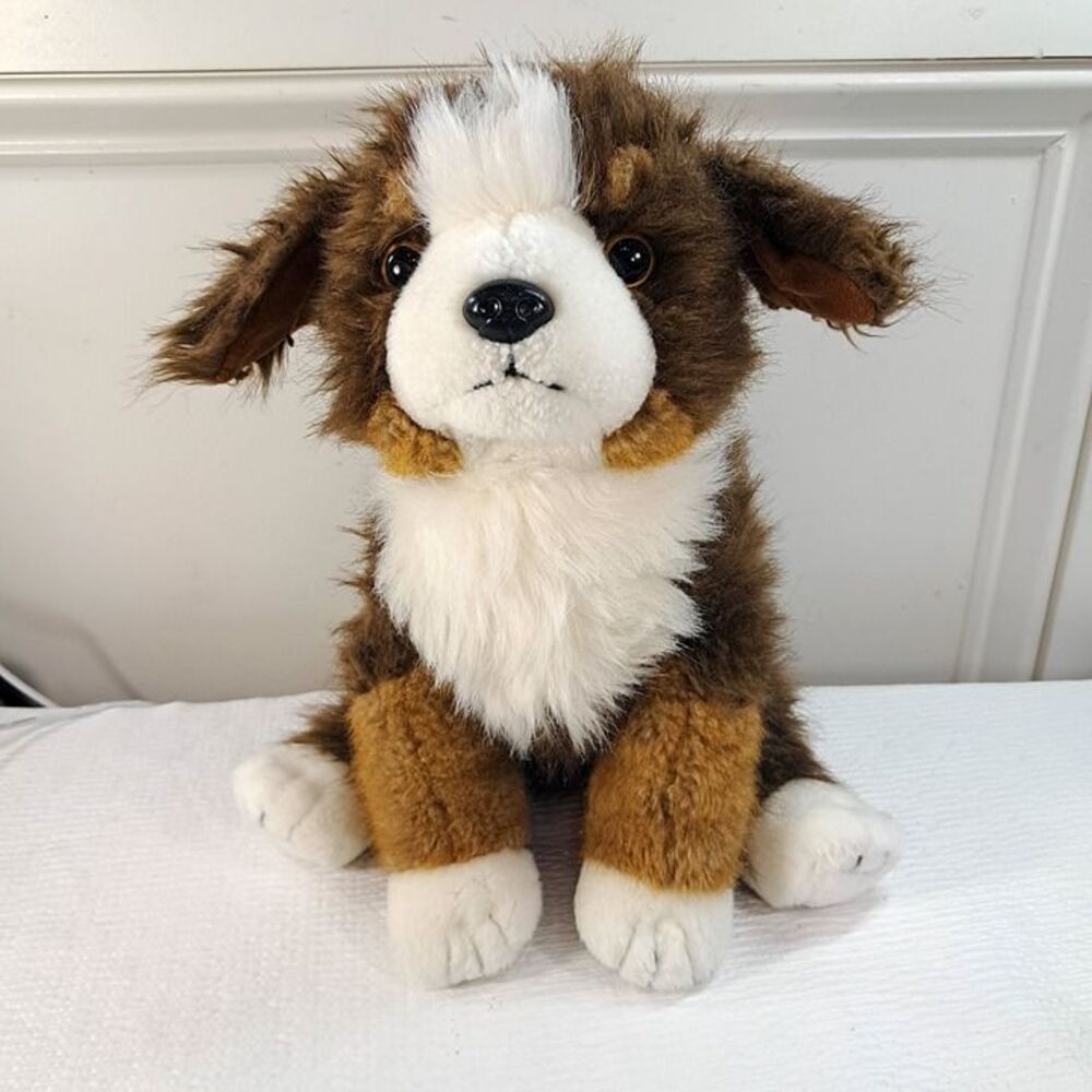 Ty Classic Mugsy Bernese Mountain Dog Plush Stuffed Animal 2002 brown fluffy